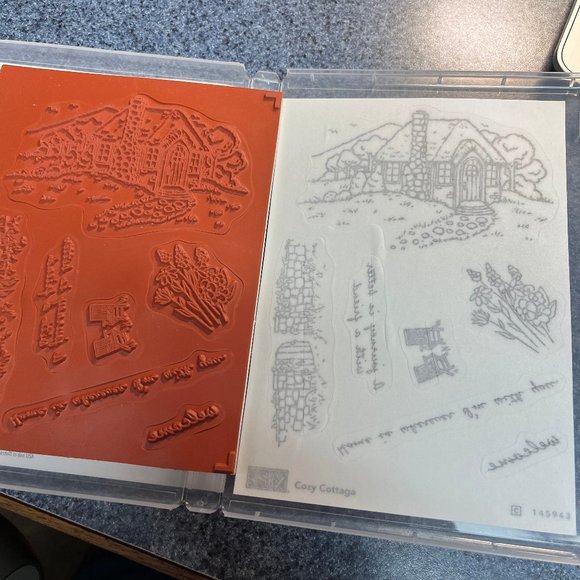 Retired Stampin' Up! Cozy Cottage - Picture 2 of 2